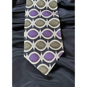 Vintage 90s Zylos Gold silk tie